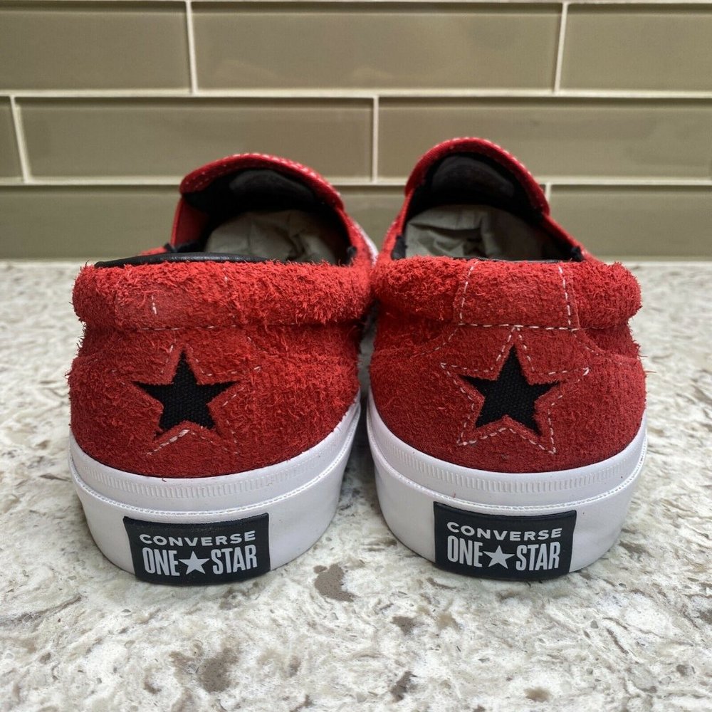 NEW Converse One Star CC Slip On Suede Mens Shoes - Picture 6 of 8